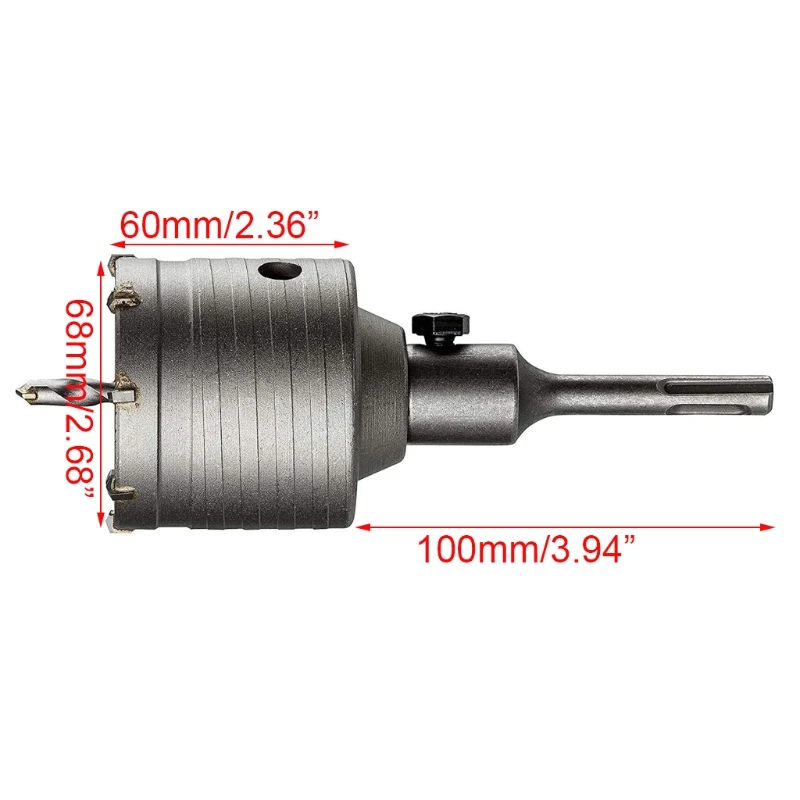 68mm Wall Reaming Bit Hollow Drill Bit Electric Hammer Square Handle Percussion Drill Centre Drill Set for Masonry
68mm Wall Reaming Bit Hollow Drill Bit Electric Hammer Square Handle Percussion Drill Centre Drill Set for Masonry