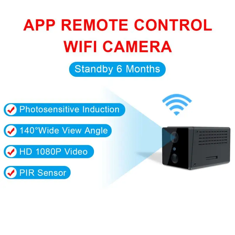 Экшн-камера с Wi-Fi подключением Камера безопасности Беспроводной сетевой монитор Камеры Скрытого видеонаблюдения ночного отслеживания Бат...
Экшн-камера с Wi-Fi подключением Камера безопасности Беспроводной сетевой монитор Камеры Скрытого видеонаблюдения ночного отслеживания Бат...