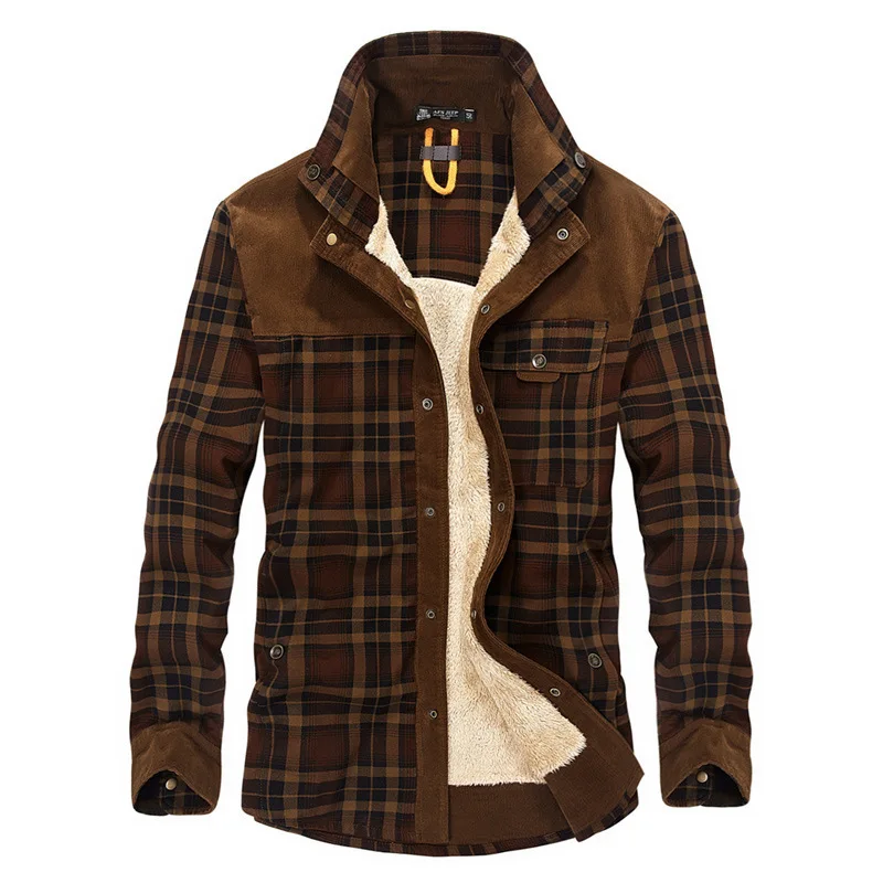 Plaid Shirt Autumn Winter Shirt Men Thick Warm Brand Military Fleece Shirt Men Casual Long Sleeves Mens Shirts chemise homme HOT
Plaid Shirt Autumn Winter Shirt Men Thick Warm Brand Military Fleece Shirt Men Casual Long Sleeves Mens Shirts chemise homme HOT