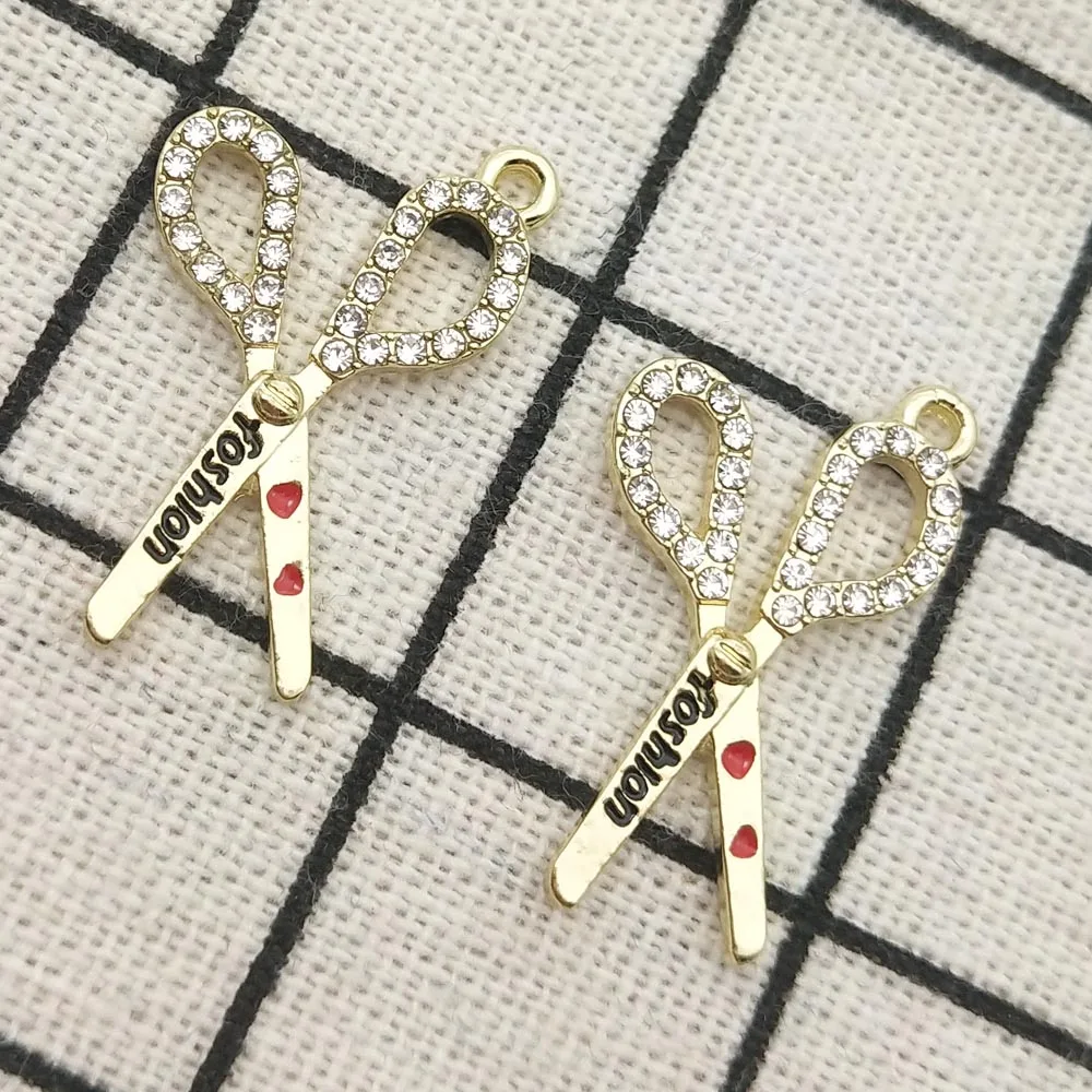 10pcs crystal scissor charm for jewelry making earring pendant bracelet charm necklace charms zinc alloy diy finding 11x26mm
10pcs crystal scissor charm for jewelry making earring pendant bracelet charm necklace charms zinc alloy diy finding 11x26mm
