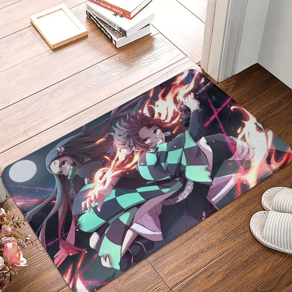 Коврик для ванной комнаты из аниме «рассекающий демонов»
Коврик для ванной комнаты из аниме «рассекающий демонов»