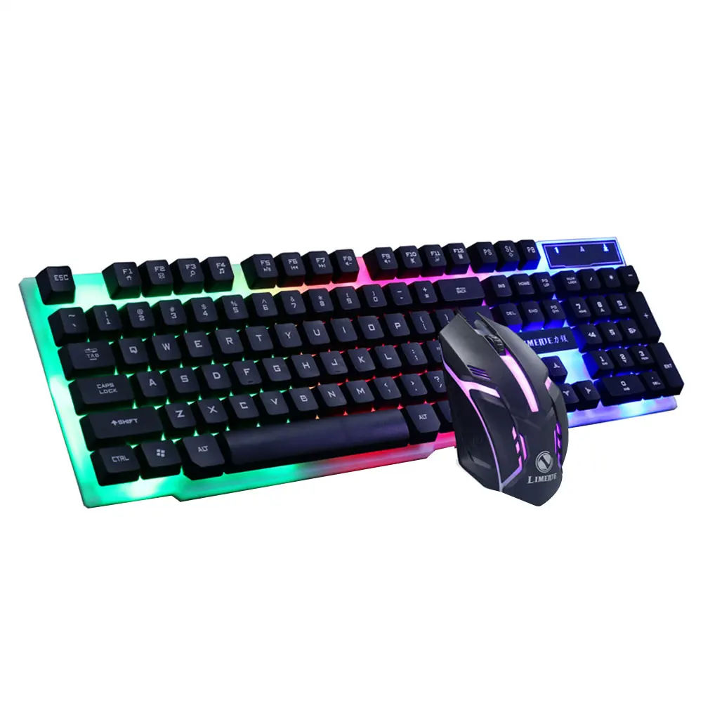Клавиатура Проводная Механическая игровая 1200 DPI с подсветильник кой | Компьютеры
