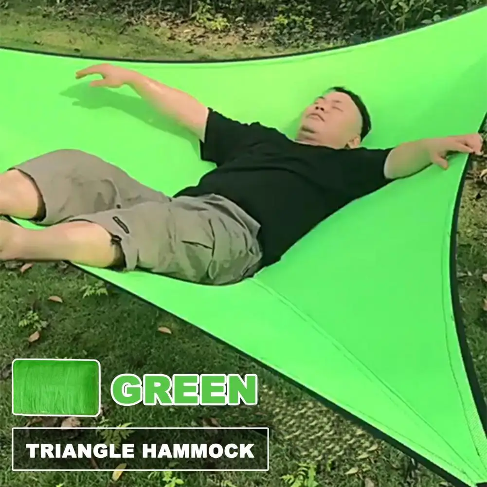 Hammock Multi Person Nylon Portable Multifunctional Aerial Hanging Bed Anti-Roll Outdoor Camping Triangle Hammock Stable
Hammock Multi Person Nylon Portable Multifunctional Aerial Hanging Bed Anti-Roll Outdoor Camping Triangle Hammock Stable