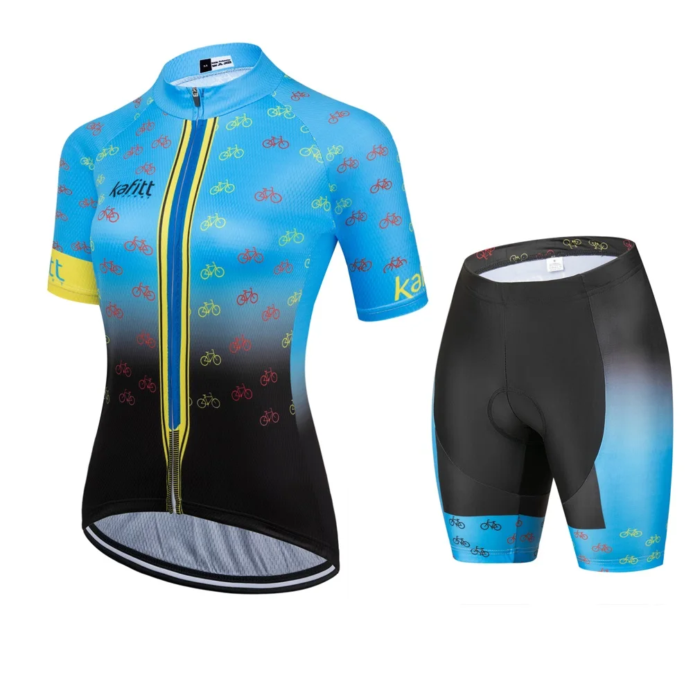 Kafitt Women's Cycling Shirt Clothing Cycling Shorts Dress Bike Equipment Bicycle Jersey New Summer Blue Short Sleeve Breathable
Kafitt Women's Cycling Shirt Clothing Cycling Shorts Dress Bike Equipment Bicycle Jersey New Summer Blue Short Sleeve Breathable