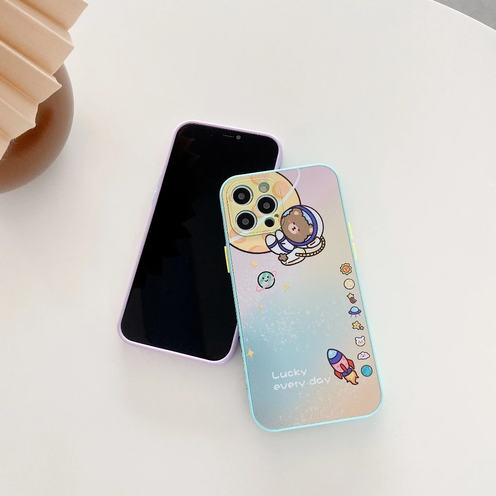 sumkeymi Laser Cute Astronaut Bear Phone Case for IPhone 7 8 Plus Case for IPhone 12 11 Pro XR XS Max Soft TPU Silicone Frame
sumkeymi Laser Cute Astronaut Bear Phone Case for IPhone 7 8 Plus Case for IPhone 12 11 Pro XR XS Max Soft TPU Silicone Frame