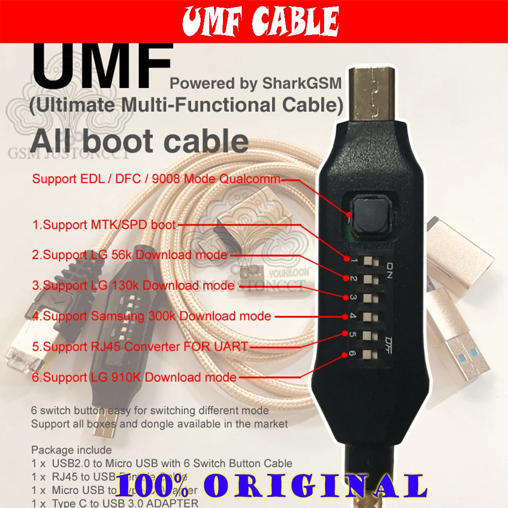 Umf/все в одном кабеле для edl /dfc модели 9800 qualcomm/mtk/spd загрузки lg 56k/910k | Мобильные