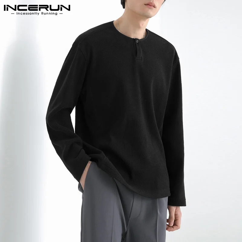 INCERUN New Men's Long Sleeve T-Shirts Sweater Pullovers Korean Style Open Round Neck Loose Shoulders Comfortable Camiseta S-5XL
INCERUN New Men's Long Sleeve T-Shirts Sweater Pullovers Korean Style Open Round Neck Loose Shoulders Comfortable Camiseta S-5XL
