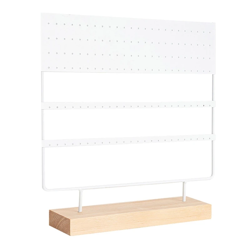 Earring Stand Display Rack 3-Tier Ear Stud Holder Jewelry Organizer Ear Studs Earring Holder 144 Holes with Wood Base
Earring Stand Display Rack 3-Tier Ear Stud Holder Jewelry Organizer Ear Studs Earring Holder 144 Holes with Wood Base