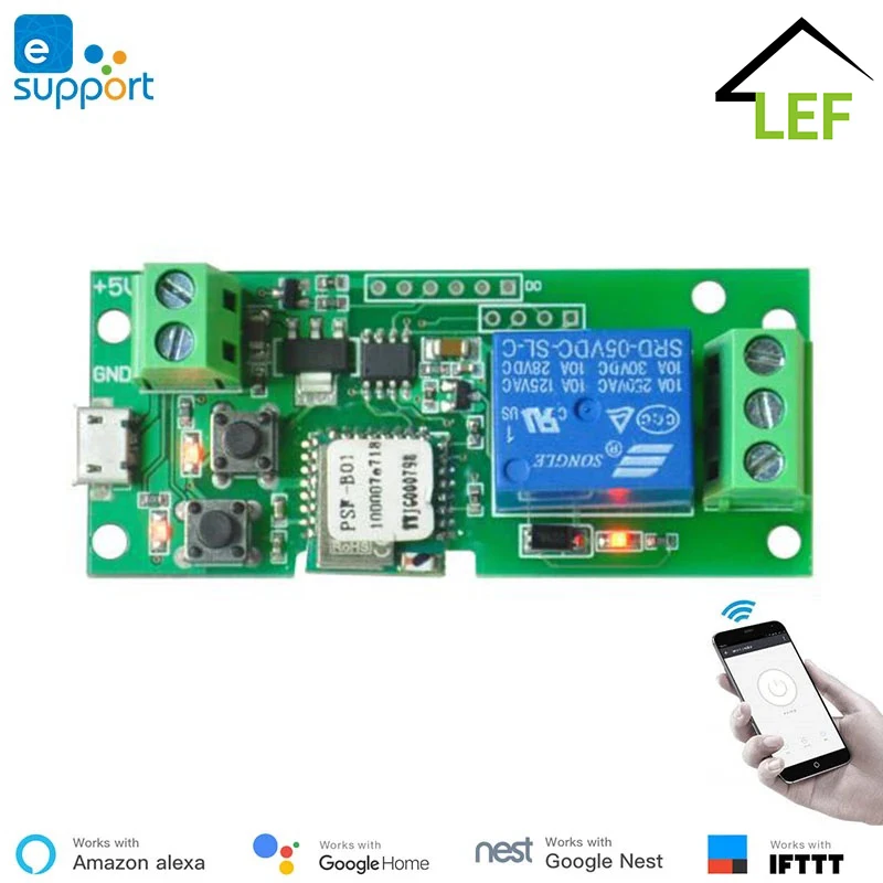 EWeLink умный USB 5V для использования в домашних условиях 1 канала перекидывание самозапирающийся WiFi Беспроводной умный дом переключатель диста...
EWeLink умный USB 5V для использования в домашних условиях 1 канала перекидывание самозапирающийся WiFi Беспроводной умный дом переключатель диста...
