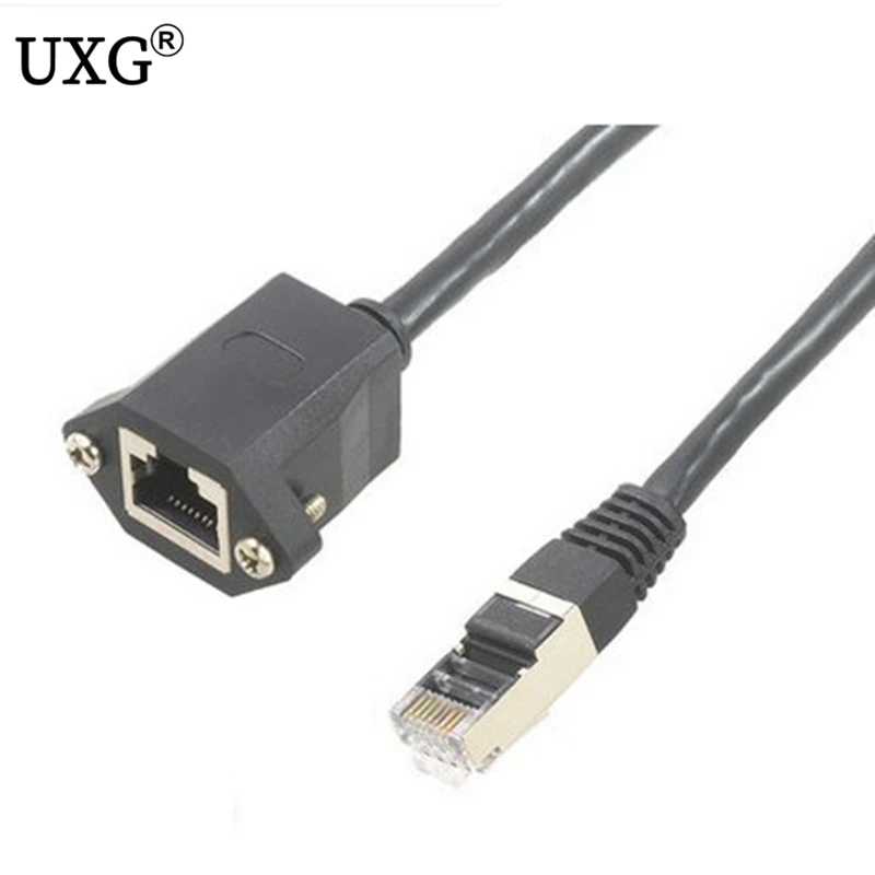 25mm Network Extension Cat 6e Cable RJ45 Cat6 Male to Female Screw Panel Mount Ethernet LAN cable 30CM 50CM 100CM 1M
25mm Network Extension Cat 6e Cable RJ45 Cat6 Male to Female Screw Panel Mount Ethernet LAN cable 30CM 50CM 100CM 1M
