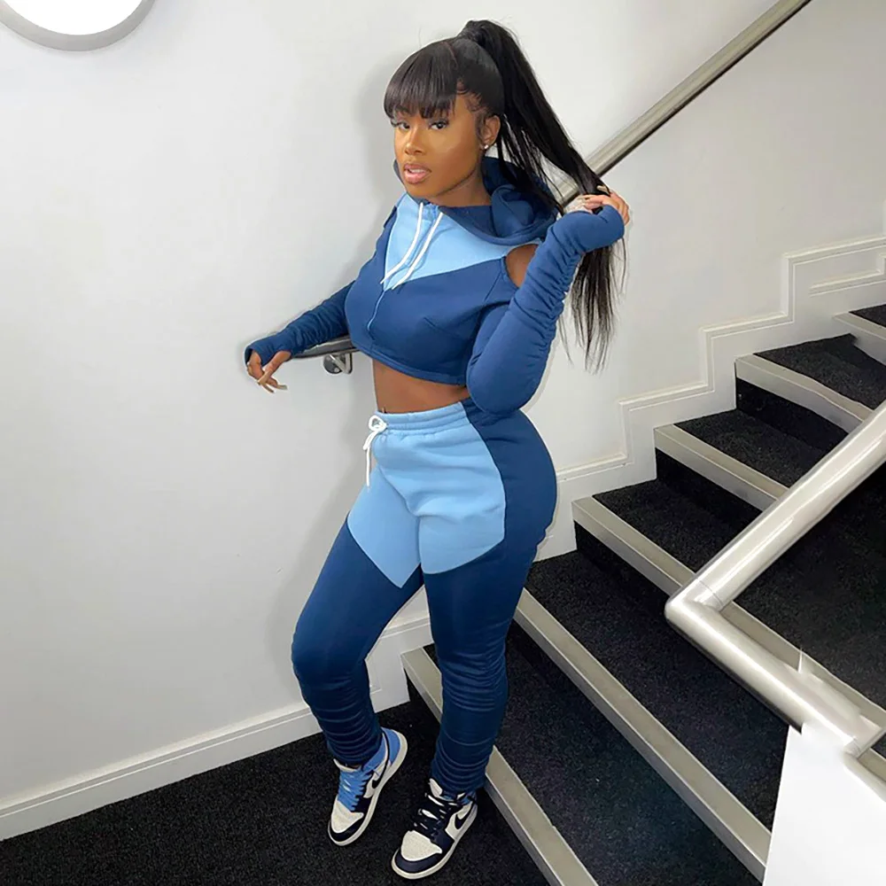 2022 Autumn Women Sport Long Sleeve Hooded Sweatshirt Drawstring Top Pants 2 Pieces Sets Female Clothing Sweatpants Tracksuit
2022 Autumn Women Sport Long Sleeve Hooded Sweatshirt Drawstring Top Pants 2 Pieces Sets Female Clothing Sweatpants Tracksuit
