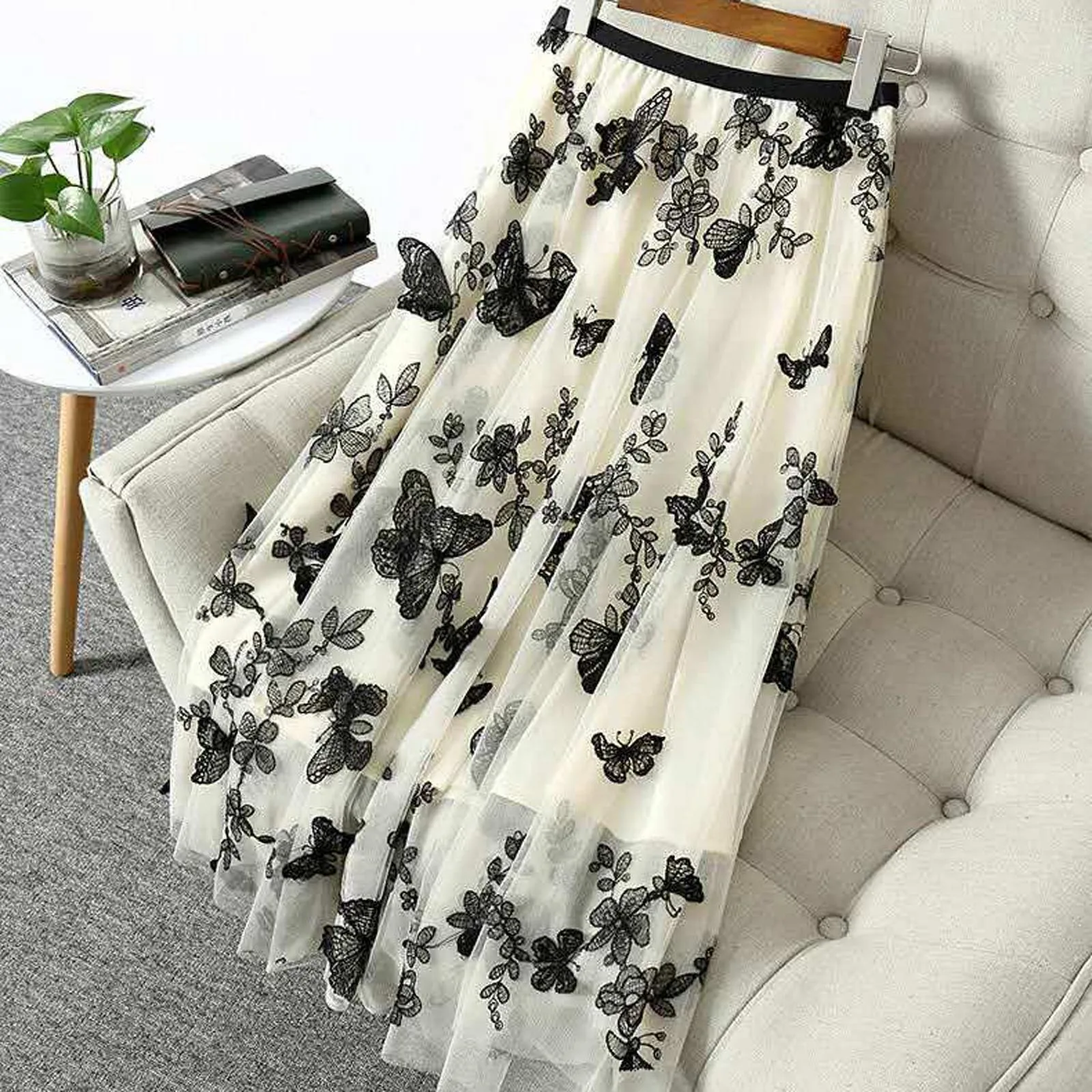 Midi Faldas Sexy Mujer Women Spring Summer Butterfly Printing Elastic High Waist Long Mesh Skirt Pleate
Midi Faldas Sexy Mujer Women Spring Summer Butterfly Printing Elastic High Waist Long Mesh Skirt Pleate