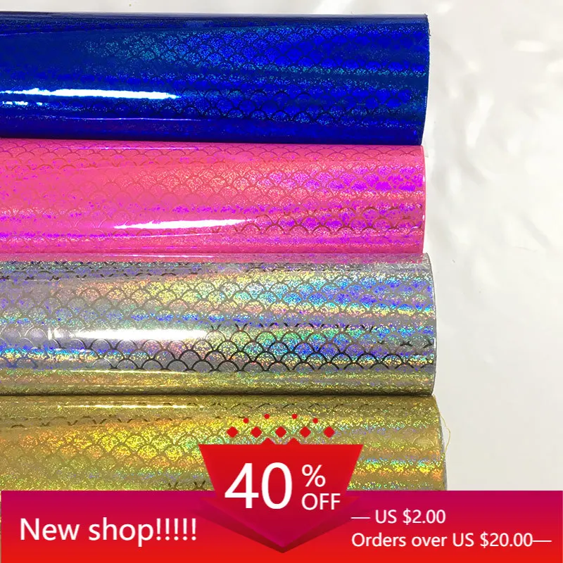 A4X6 Fish Scale Printed Holographic Laser Metallic PU Faux Synthetic Leather Sewing Car Furniture Fabric Needlework
A4X6 Fish Scale Printed Holographic Laser Metallic PU Faux Synthetic Leather Sewing Car Furniture Fabric Needlework