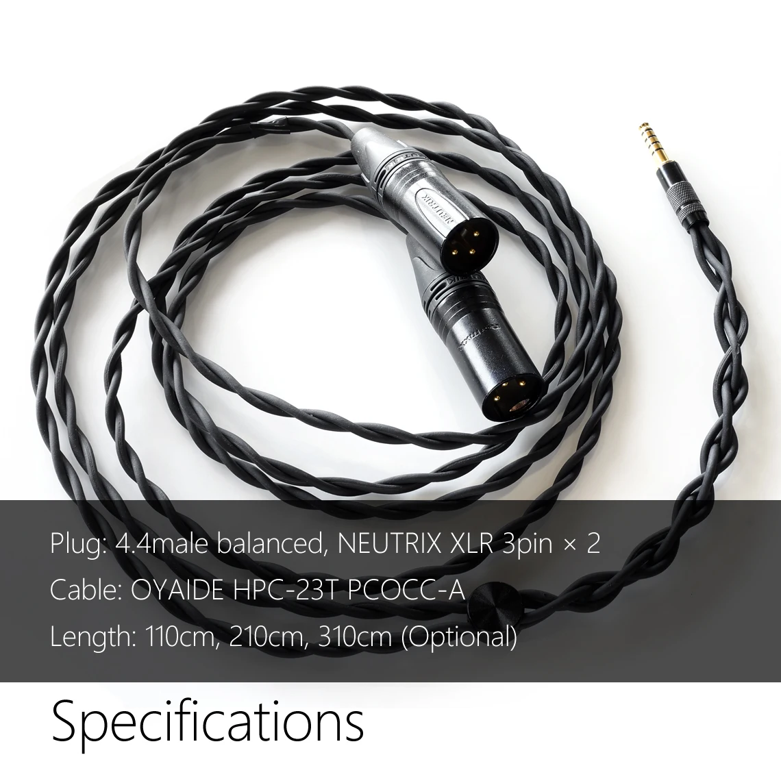 DD ddHiFi DIY-XLR44A 4.4 to XLR 3pin Balanced Analog Cable for Hi-Res Music Player Cable
DD ddHiFi DIY-XLR44A 4.4 to XLR 3pin Balanced Analog Cable for Hi-Res Music Player Cable