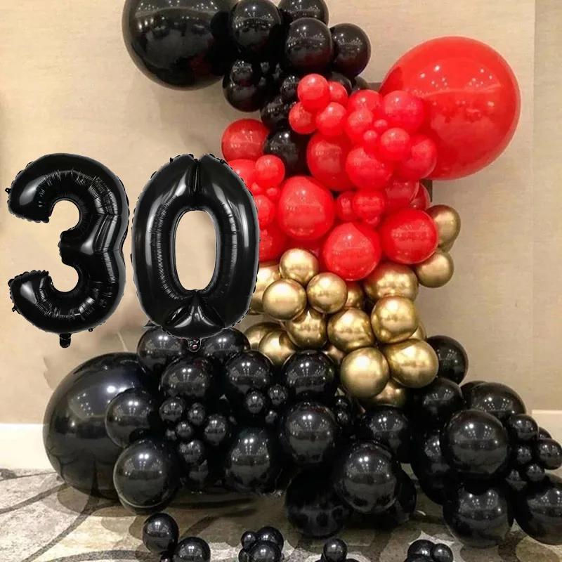 102pcs Birthday Balloons Red Black Latex Helium balloon Thickening Pearl party balloon Party Ball kid child toy wedding ballon
102pcs Birthday Balloons Red Black Latex Helium balloon Thickening Pearl party balloon Party Ball kid child toy wedding ballon