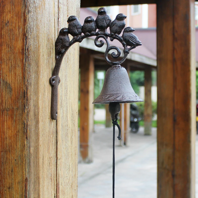 Rustic Cast Iron 6 Bird Doorbell Wall Bell European Rustic Home Garden Decor Wall Mounted Handing Cranking Welcome Door Bell
Rustic Cast Iron 6 Bird Doorbell Wall Bell European Rustic Home Garden Decor Wall Mounted Handing Cranking Welcome Door Bell