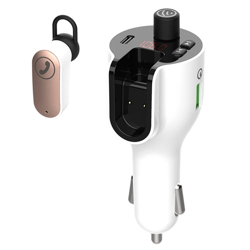 New Bluetooth 5.0 FM Transmitter Handsfree In-Ear Earphone Car MP3 Player Support Type-C USB Charger
New Bluetooth 5.0 FM Transmitter Handsfree In-Ear Earphone Car MP3 Player Support Type-C USB Charger