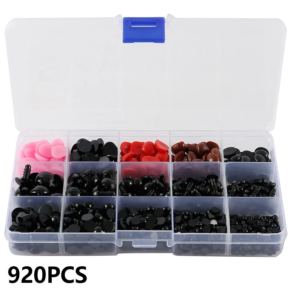 786/920 pcs Plastic Crafts Safety Eyes For Teddy Bear Dolls Soft Toy Nose Making Animal Amigurumi DIY Accessories
786/920 pcs Plastic Crafts Safety Eyes For Teddy Bear Dolls Soft Toy Nose Making Animal Amigurumi DIY Accessories
