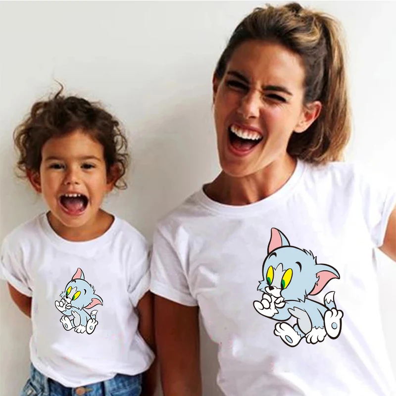 Mother Kids Family Clothing Sets Cute Innocent Children Daily Wear Funny Cartoon Characters Avatar Printed Short-sleeved T-Shirt
Mother Kids Family Clothing Sets Cute Innocent Children Daily Wear Funny Cartoon Characters Avatar Printed Short-sleeved T-Shirt