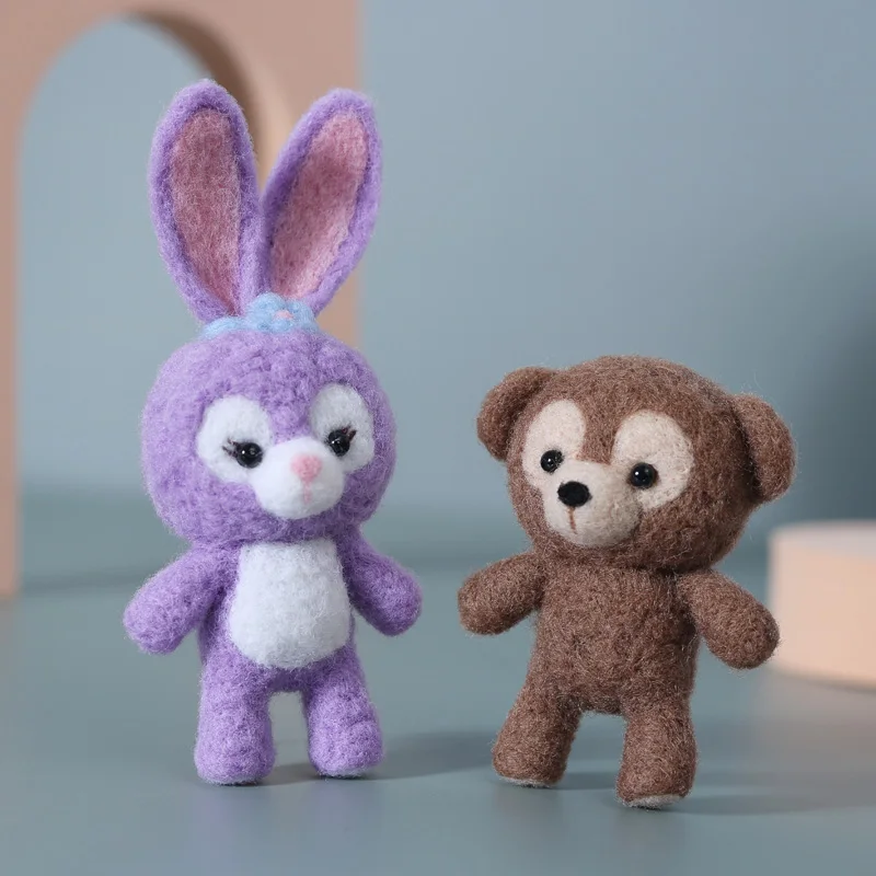 No Finished Handmade Rabbit Bear Animal Wool Needle Felt Kit DIY Toy Doll Wool Hair Charm Accessory Kit Material Kit For Girls
No Finished Handmade Rabbit Bear Animal Wool Needle Felt Kit DIY Toy Doll Wool Hair Charm Accessory Kit Material Kit For Girls