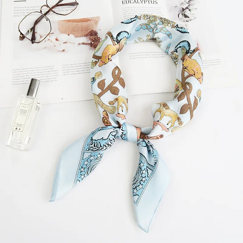 2021 Summer Luxury Brand Silk Scarf Square Women Shawls And Wraps Fashion Office Small Hair Neck Hijabs Foulard Scarves 70*70cm
2021 Summer Luxury Brand Silk Scarf Square Women Shawls And Wraps Fashion Office Small Hair Neck Hijabs Foulard Scarves 70*70cm
