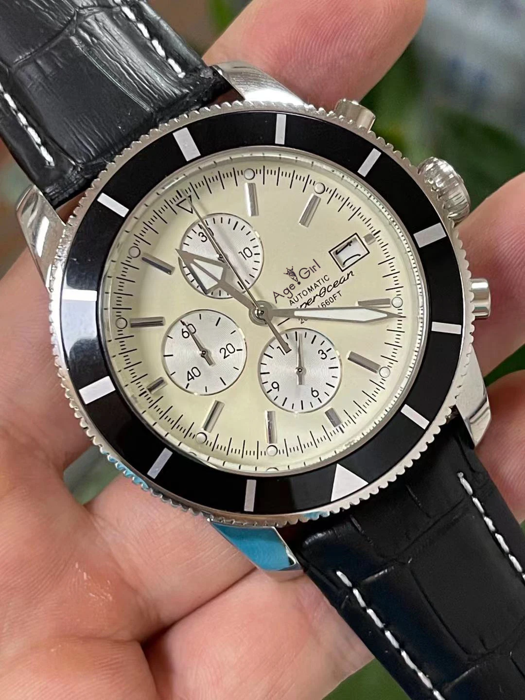 Luxury Black Blue Brown Leather SuperOcean Mens Watch Sapphire Ceramic Bezel Quartz Chronograph Stainless Steel Date Watches
Luxury Black Blue Brown Leather SuperOcean Mens Watch Sapphire Ceramic Bezel Quartz Chronograph Stainless Steel Date Watches