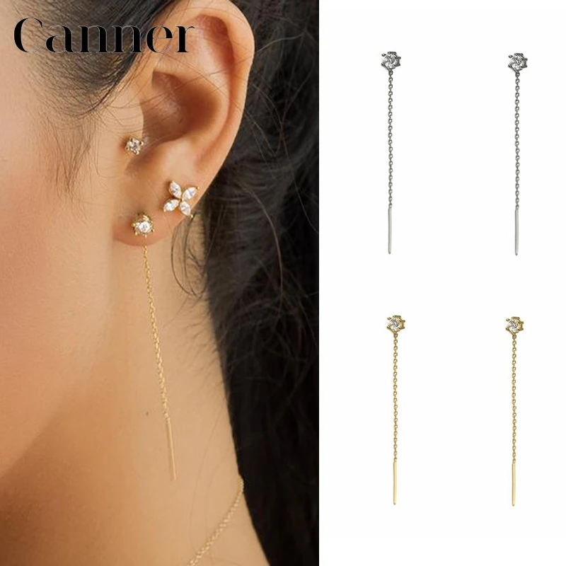 925 Sterling Silver Chain Long Dangling Earrings for Women Gold Silver Color Tassel Earrings Piercing Earrings Fashion Jewelry
925 Sterling Silver Chain Long Dangling Earrings for Women Gold Silver Color Tassel Earrings Piercing Earrings Fashion Jewelry