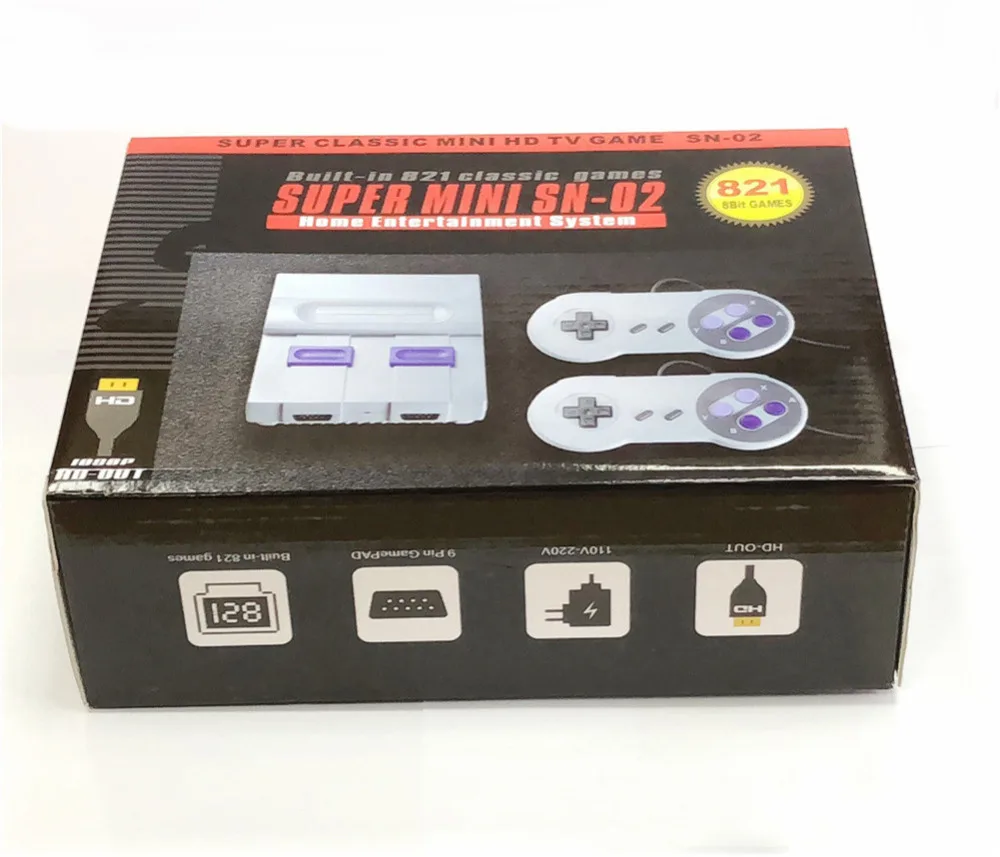 30pcs Mini TV Game Console Retro Video Game Console For Nes 8 Bit Games With 821 Different Built-in Games Double Gamepads
30pcs Mini TV Game Console Retro Video Game Console For Nes 8 Bit Games With 821 Different Built-in Games Double Gamepads