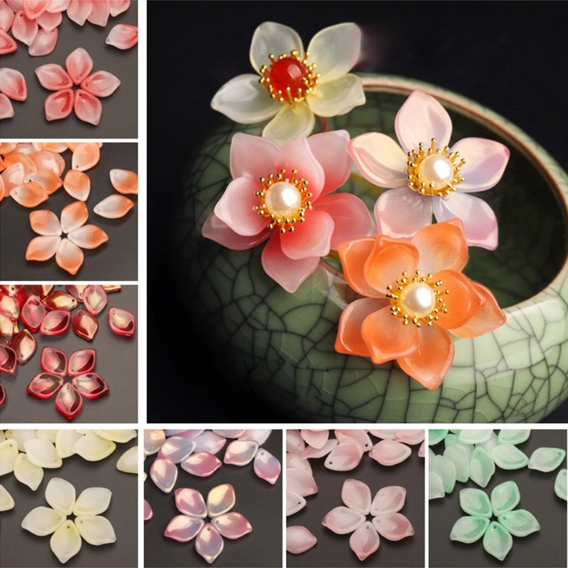 Lily Petals Czech Multi Gradient Color Lampwork Crystal Glass Spacer Beads for Jewelry Making Diy Needlework Bracelet Hairpin
Lily Petals Czech Multi Gradient Color Lampwork Crystal Glass Spacer Beads for Jewelry Making Diy Needlework Bracelet Hairpin