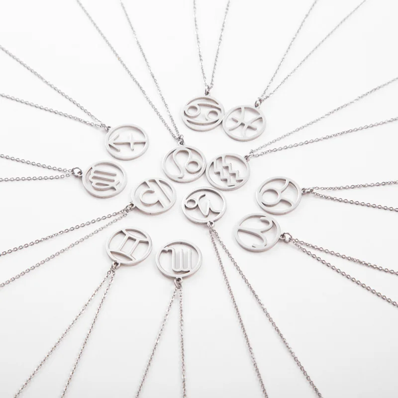 Necklace Female Constellation Symbol Twelve Constellation Stainless Steel Pendant Necklace Fashion Jewelry
Necklace Female Constellation Symbol Twelve Constellation Stainless Steel Pendant Necklace Fashion Jewelry