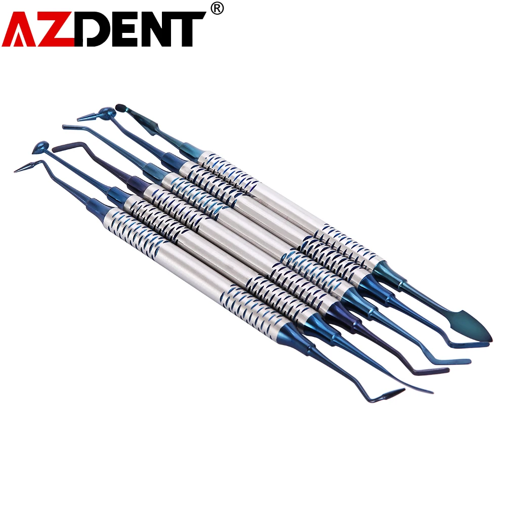 6Pcs/Set Dental Instrument Composite Resin Filling Spatula Titanium Plated Head Filler
6Pcs/Set Dental Instrument Composite Resin Filling Spatula Titanium Plated Head Filler