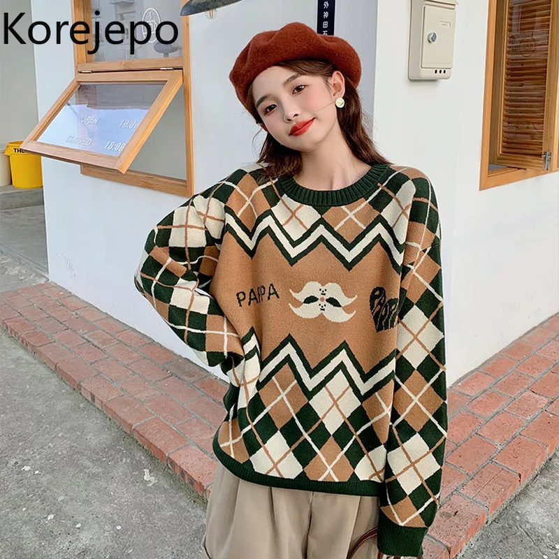 Свитер Korean jepowomen 2021 осень зима новый корейский шикарный Милый Ретро О-образный вырез длинный рукав верблюжий цвет свободный пуловер шерстян...
Свитер Korean jepowomen 2021 осень зима новый корейский шикарный Милый Ретро О-образный вырез длинный рукав верблюжий цвет свободный пуловер шерстян...