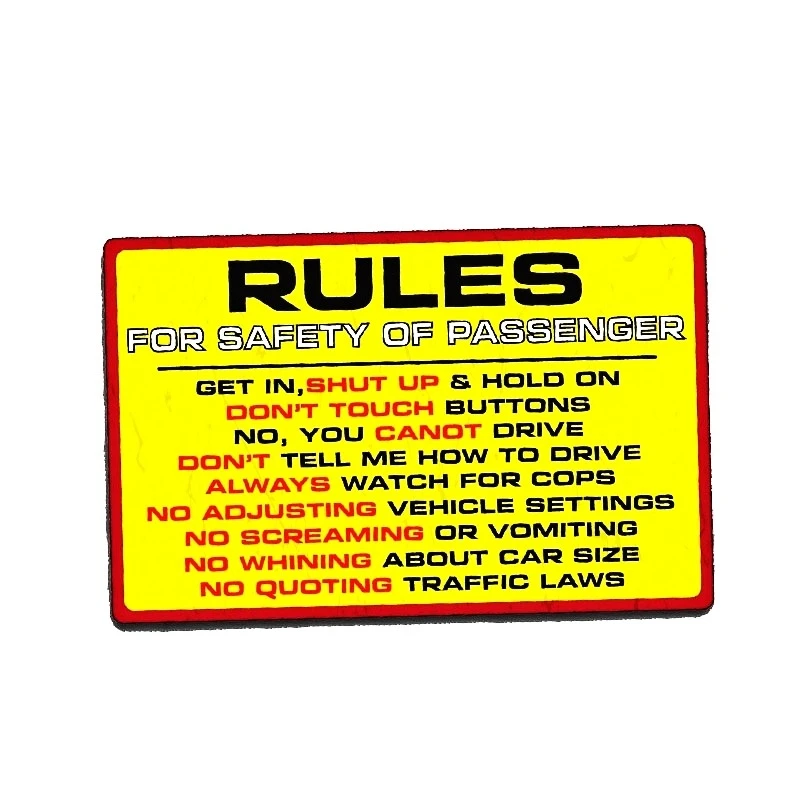 LLY-2275 Creativity Modeling Personality Warning Car Sticker PVC Fashion Auto Window Bumper Sunscreen Waterproof Decals Decor
LLY-2275 Creativity Modeling Personality Warning Car Sticker PVC Fashion Auto Window Bumper Sunscreen Waterproof Decals Decor