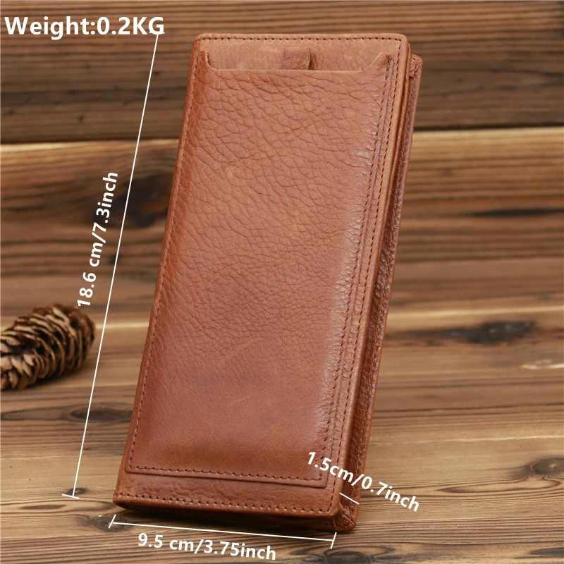 Genuine Leather Men's Long Wallet With Card Holder Zipper Crazy Horse Purse Male Clutch Thin Wallets
Genuine Leather Men's Long Wallet With Card Holder Zipper Crazy Horse Purse Male Clutch Thin Wallets