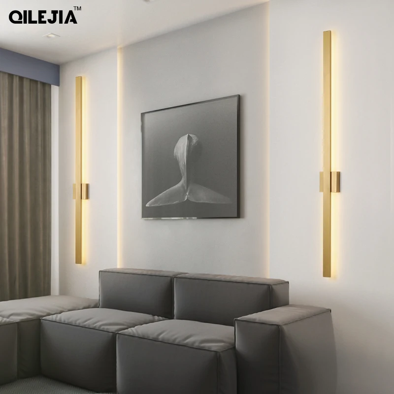 modern Led wall lighting Scandinavian minimalist long wall lamp indoor living room bedroom bedside lamp LED home decorative lamp
modern Led wall lighting Scandinavian minimalist long wall lamp indoor living room bedroom bedside lamp LED home decorative lamp