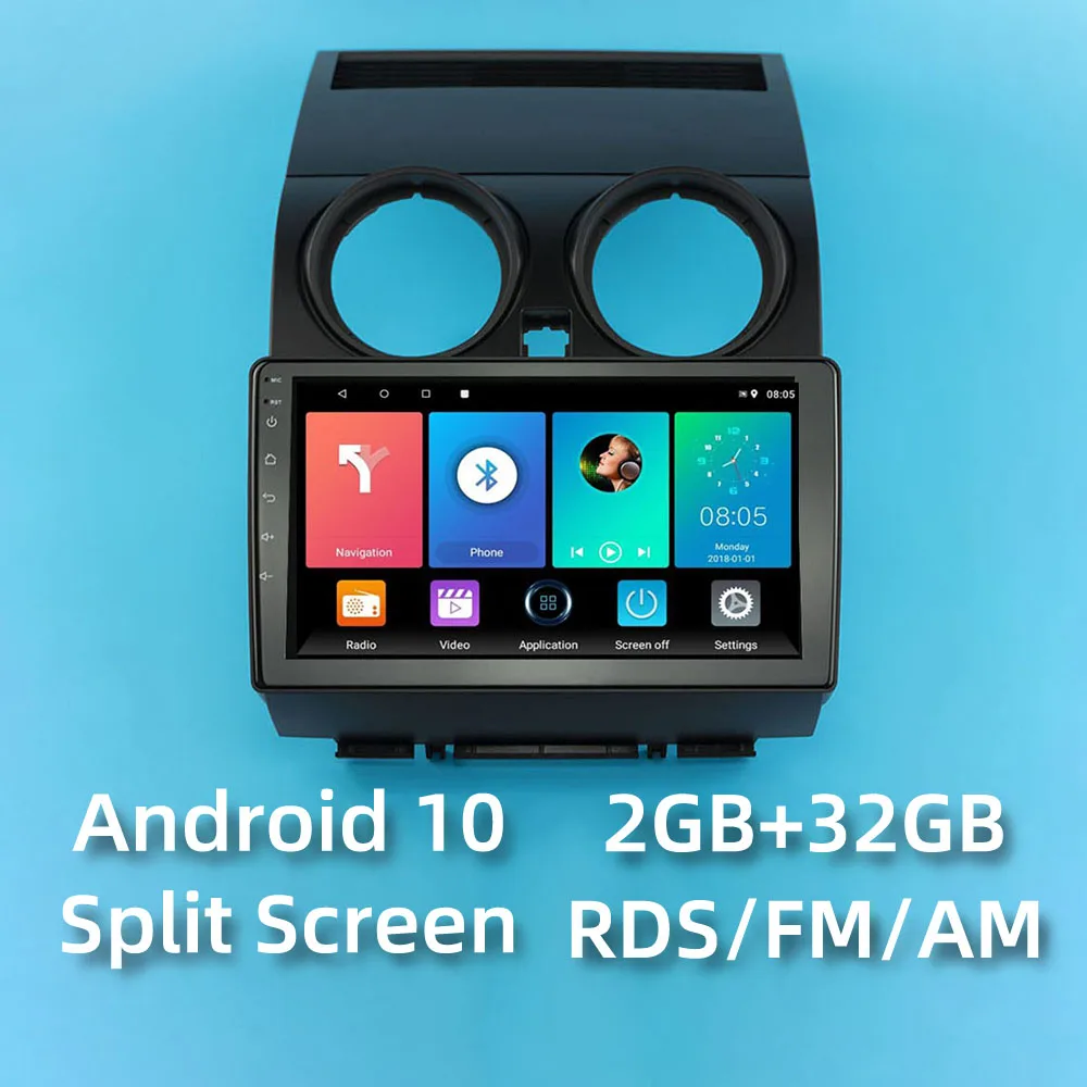2Din Android 10 Car Radio for Nissan Qashqai 2006-2013 9" Screen Car Stereo Autoradio Gps Navigation Multimedia Player Head Unit
2Din Android 10 Car Radio for Nissan Qashqai 2006-2013 9" Screen Car Stereo Autoradio Gps Navigation Multimedia Player Head Unit