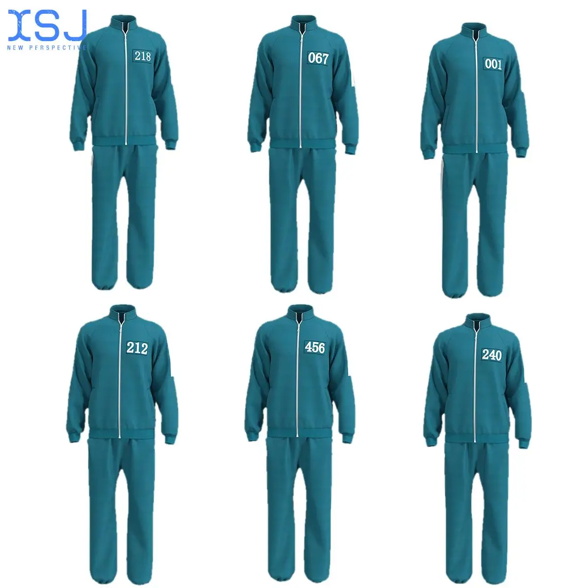 Squid Game Jacket Same Sportswear Autumn Stand Collar Zipper Sweater Halloween Costume
Squid Game Jacket Same Sportswear Autumn Stand Collar Zipper Sweater Halloween Costume