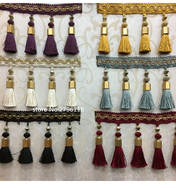 HOT! 5 meters /12 CM Long tassel fringe for curtains Ribbon Lace Accessory Sew Latin Dress Garment curtain accessories
HOT! 5 meters /12 CM Long tassel fringe for curtains Ribbon Lace Accessory Sew Latin Dress Garment curtain accessories