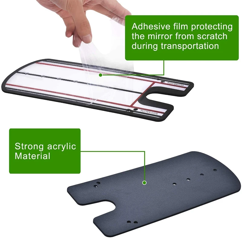 Golf Putting Alignment Mirror Portable Putter Training Aid Golf Putting Mirror Practice Putting Tool
Golf Putting Alignment Mirror Portable Putter Training Aid Golf Putting Mirror Practice Putting Tool