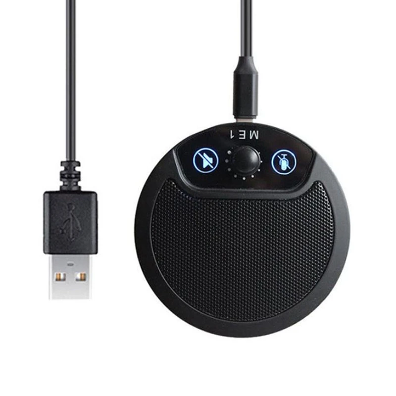 USB-микрофон для конференций, микрофон для ПК со всенаправленным звукоснимателем на 360 °, стерео подключи и играй для прямой трансляции, встре...
USB-микрофон для конференций, микрофон для ПК со всенаправленным звукоснимателем на 360 °, стерео подключи и играй для прямой трансляции, встре...