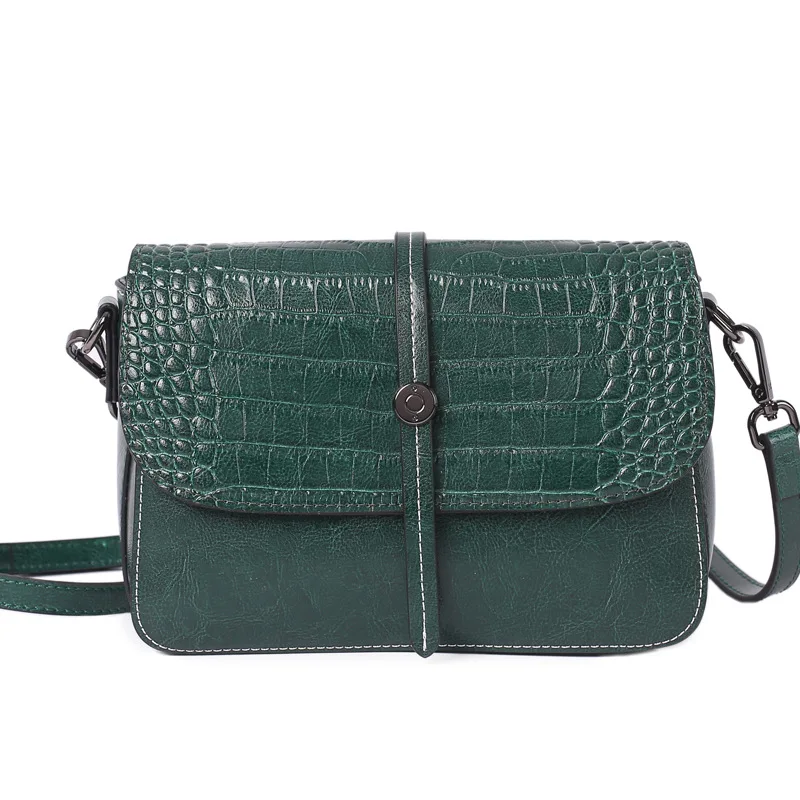 2021 new bag women fashion oil wax leather handbags Korean style contrast color portable messenger shoulder bag
2021 new bag women fashion oil wax leather handbags Korean style contrast color portable messenger shoulder bag