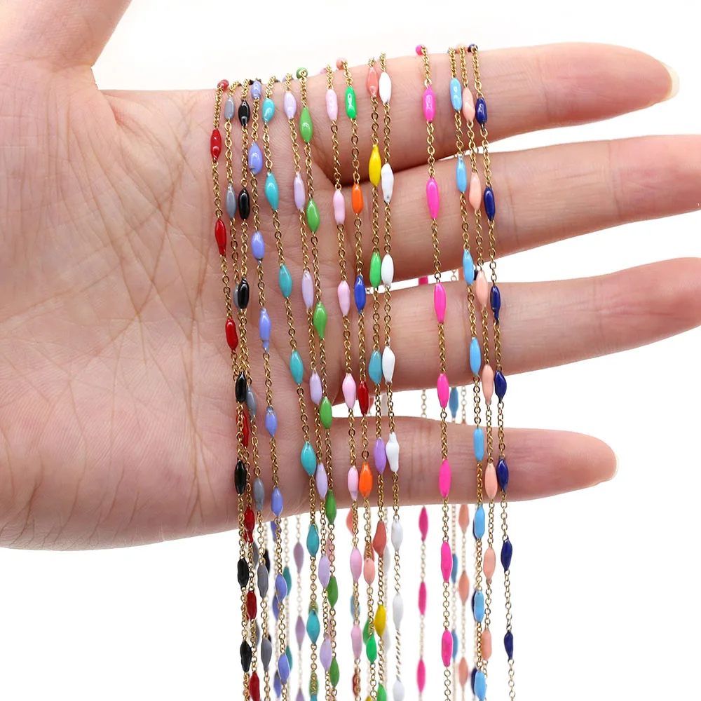 1 Meter Handmade Gold Wire Wrapped Rosary Chain stone Beads Chains for Jewelry Making DIY Necklace Bracelet Anklet Accessories
1 Meter Handmade Gold Wire Wrapped Rosary Chain stone Beads Chains for Jewelry Making DIY Necklace Bracelet Anklet Accessories
