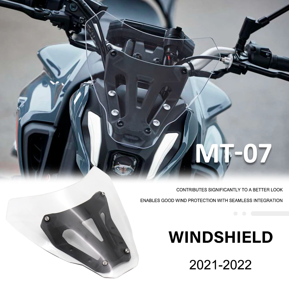 

Новинка для Yamaha MT-07 MT07 MT 07 2021-запчасти для мотоциклов ветровое стекло ветровой экран отражатель козырек визор 2022