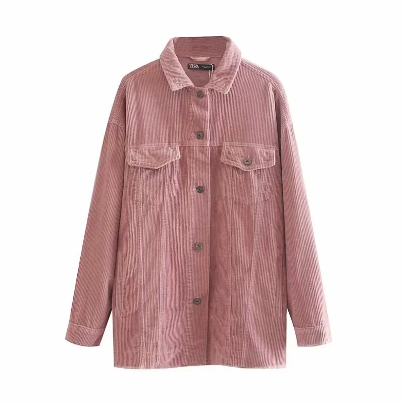 Vintage Stylish Pockets Oversized Solid Jacket Corduroy Coat Women Fashion Lapel Collar Long Sleeve Loose Outerwear Chic Tops
Vintage Stylish Pockets Oversized Solid Jacket Corduroy Coat Women Fashion Lapel Collar Long Sleeve Loose Outerwear Chic Tops