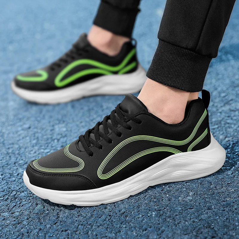 Men Running Shoes Breathable Male Comfortable Mesh Lace-up Sport Shoes Trend Lightweight Flexible Soft Outdoor Walking Sneakers 
Men Running Shoes Breathable Male Comfortable Mesh Lace-up Sport Shoes Trend Lightweight Flexible Soft Outdoor Walking Sneakers