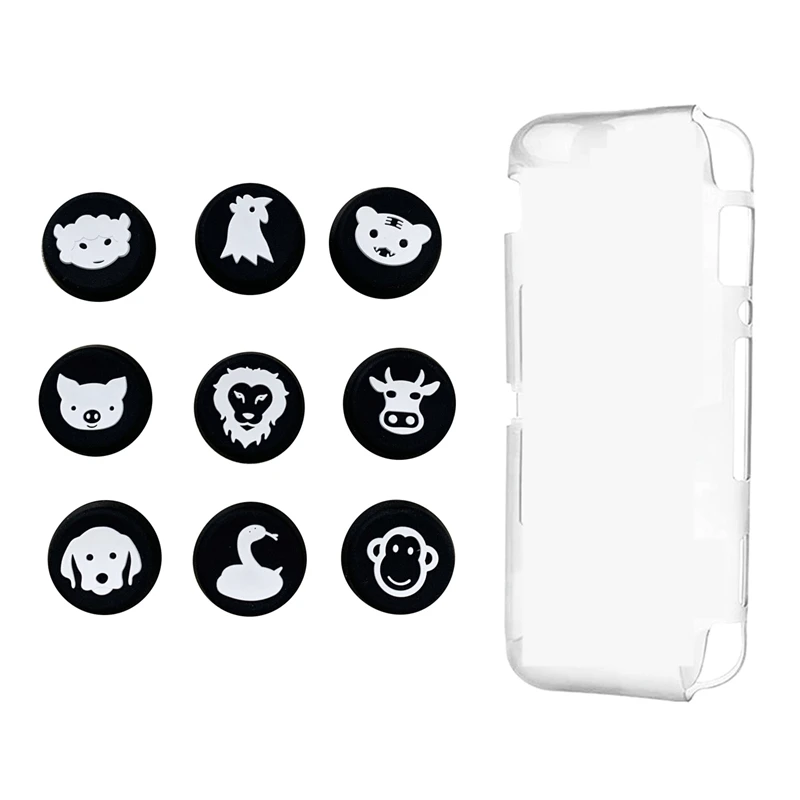 9 In 1 Gamepad Rocker Cap Animal Cap For PS4 / PS5 & 1X Hard PC Protection Cover For Nintend Switch Lite TPU Transparent
9 In 1 Gamepad Rocker Cap Animal Cap For PS4 / PS5 & 1X Hard PC Protection Cover For Nintend Switch Lite TPU Transparent