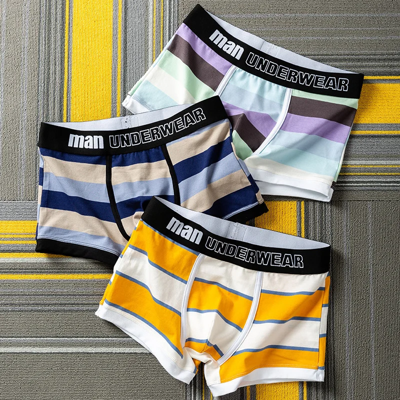 Men Cotton Underwear Boxers 3Pcs/Lot Breathable Stripe Cotton Boxer Underpants Comfortable Man Shorts Underwear Panties
Men Cotton Underwear Boxers 3Pcs/Lot Breathable Stripe Cotton Boxer Underpants Comfortable Man Shorts Underwear Panties