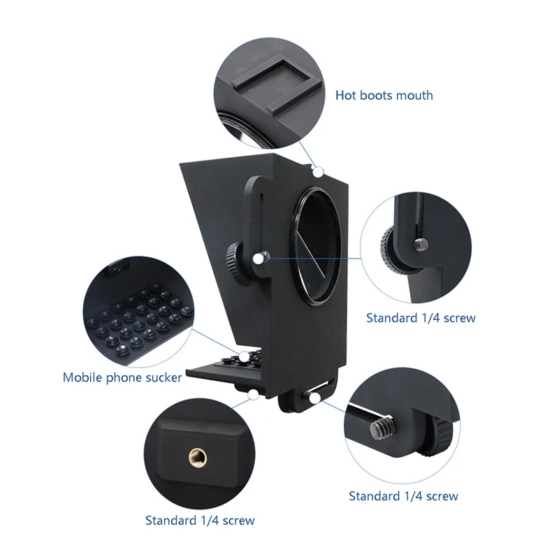 Portable Teleprompter Phone/DSLR/Mini DV Recording Inscriber Mobile Teleprompter with Remote Control for Phone
Portable Teleprompter Phone/DSLR/Mini DV Recording Inscriber Mobile Teleprompter with Remote Control for Phone