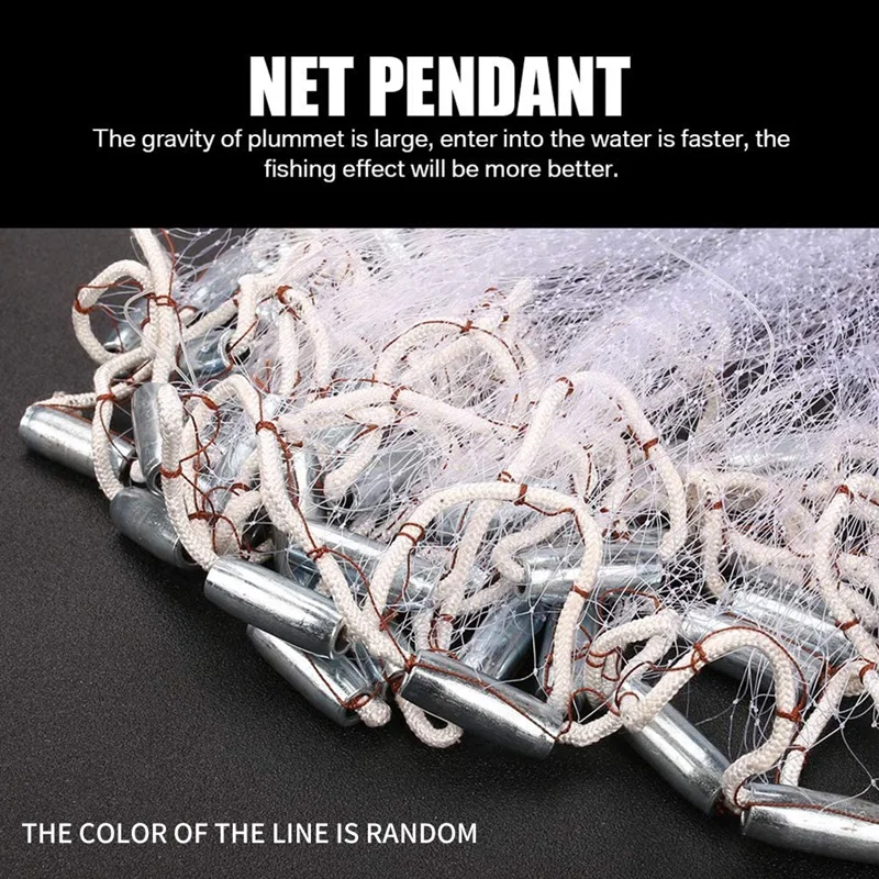 Fishing Cast Net with Aluminum Ring for Easy Casting for Saltwater Freshwater- 6FT Radius Size Heavy Duty Throw Net
Fishing Cast Net with Aluminum Ring for Easy Casting for Saltwater Freshwater- 6FT Radius Size Heavy Duty Throw Net