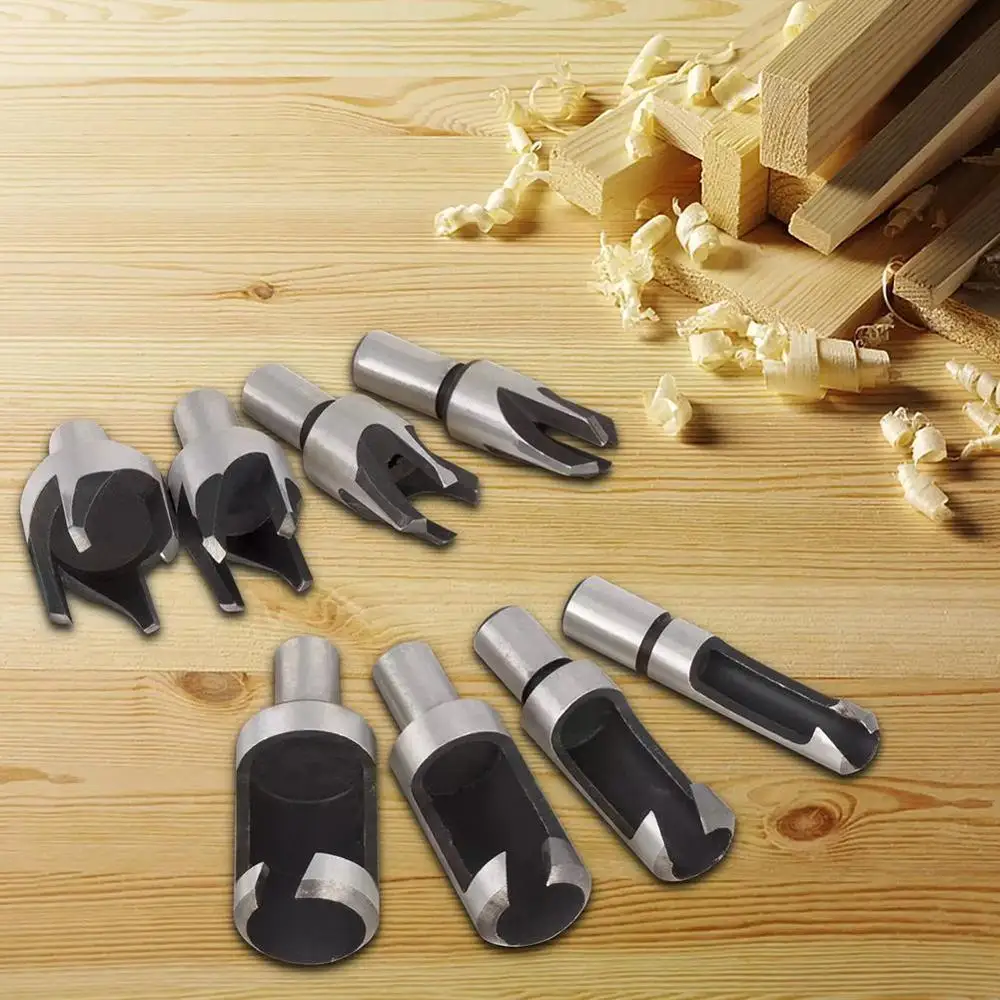 8Pcs 5/8 "1/2" 3/8 "1/4" carbon steel wood plug hole / 6/10/13 10mm set 16mm drill shank J8Y8
8Pcs 5/8 "1/2" 3/8 "1/4" carbon steel wood plug hole / 6/10/13 10mm set 16mm drill shank J8Y8